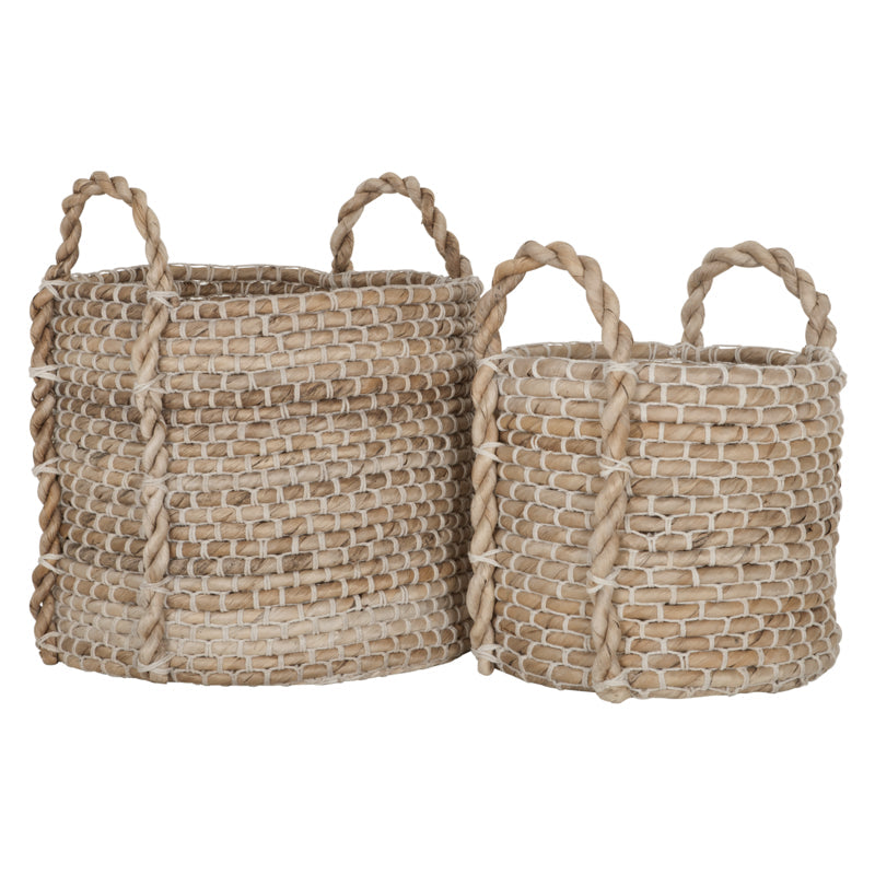 Basket Round Low – Set of 2