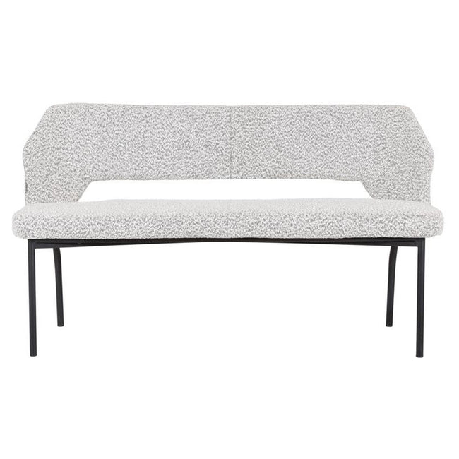 Bench Bloom Bouclé Light Gray by Must Living Shop at Home4Rest