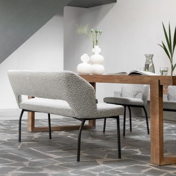 Bench Bloom Bouclé