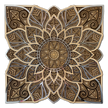 Flower of Symmetry multi-layer wooden wall art by Home4Rest