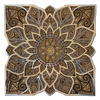 Flower of Symmetry multi-layer wooden wall art by Home4Rest